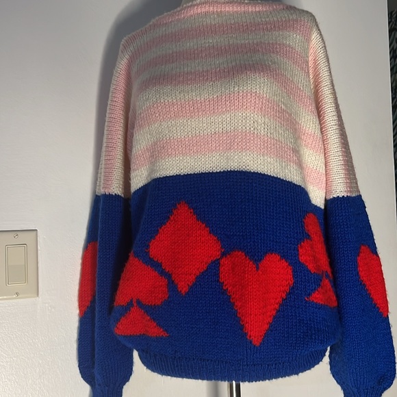 Handmade 80’s sweater hearts valentines day - Picture 6 of 7